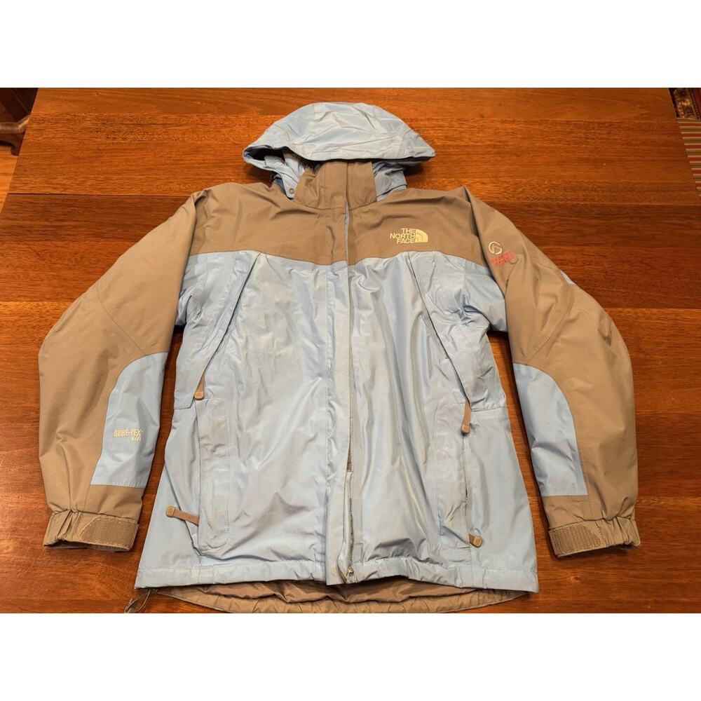 Small The North Face Summit Series 3 In 1 Winter Twin Coat Fleece Jacket Blue